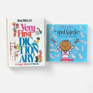 Very First Dictionary a Magic World and Word Collector kids book bundle